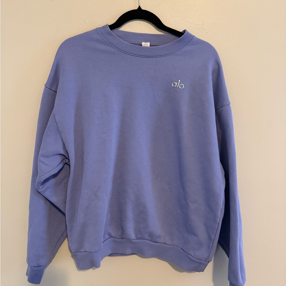 ALO Yoga Women's Lavender Crew Neck Sweater